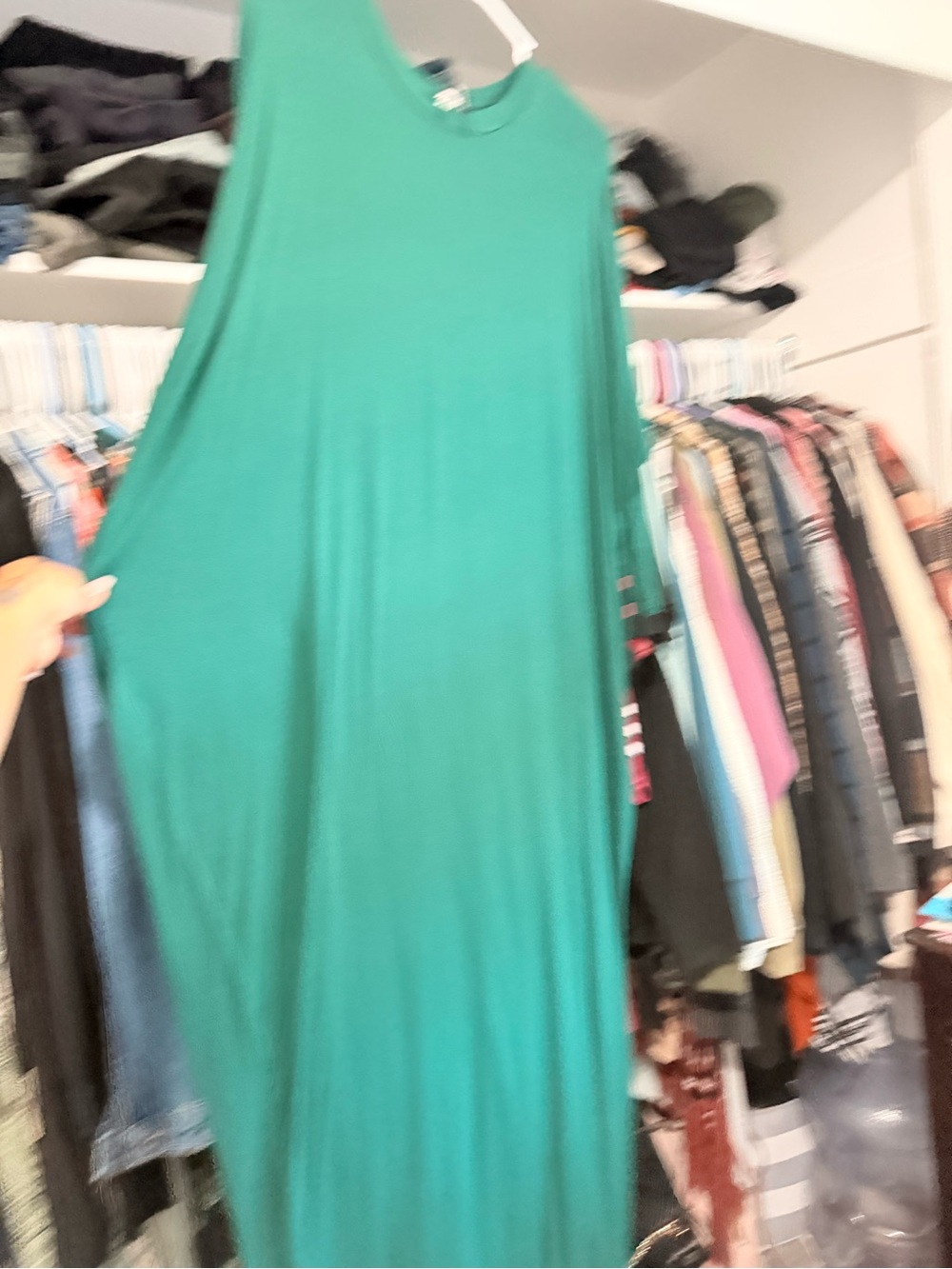 Ami Emerald Green bubble Maxi Dress
